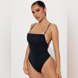 Womens Black One Piece Swimsuit Sexy Suits Swimwear NWOT Size S